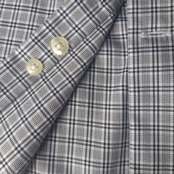 Jones New York SZ 15.5 Modern Fit Button Up Men's Plaid Shirt Non Iron - Picture 7 of 12